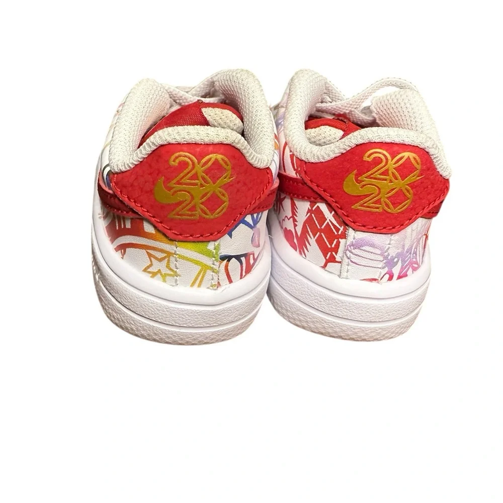 Nike Airforce 1 18 BT Gym Red Multicolor kids sneakers-like new-Size 5.5